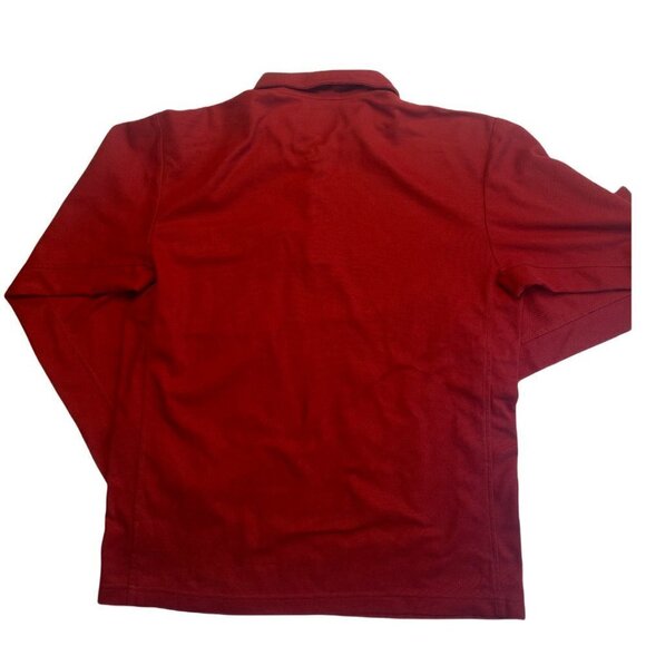 Columbia 1/4 Zip Sweater Large Rust Orange Titanium Outdoor Knit Pullover Men’s - Picture 7 of 11